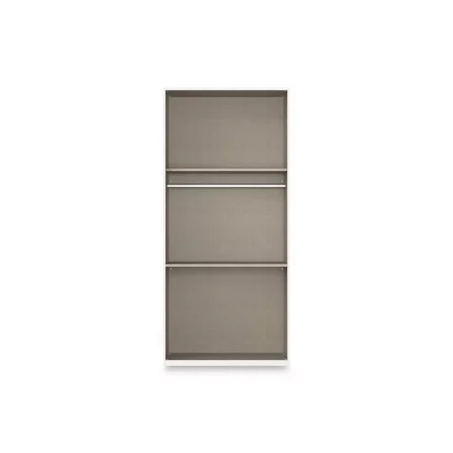 Rauch Haven 2 Door Combi Wardrobe with Mirror Doors and Glass Drawers - Internal Compartments