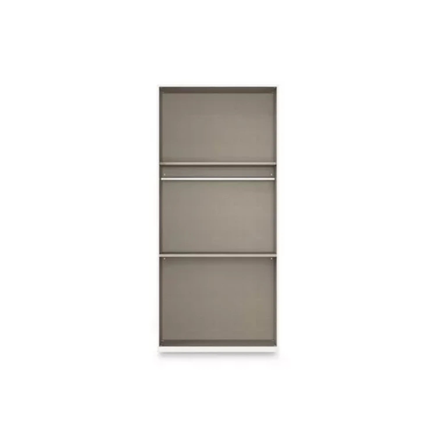 Rauch Haven 2 Door Combi Wardrobe with Mirror Doors and Glass Drawers - Internal Compartments