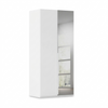 Rauch Heaven 2 Door Hinged Wardrobe with 1 Décor Door and 1 Mirror Door in White