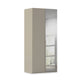 Rauch Heaven 2 Door Hinged Wardrobe with 1 Décor Door and 1 Mirror Door in Fango