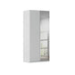Rauch Heaven 2 Door Hinged Wardrobe with 1 Décor Door and 1 Mirror Door in Silk Grey