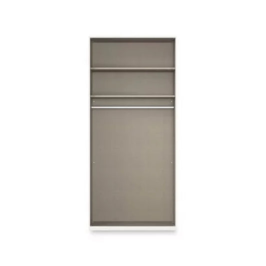 Rauch Heaven 2 Door Hinged Wardrobe with 1 Glass Door and 1 Mirror Door - Internal Compartments
