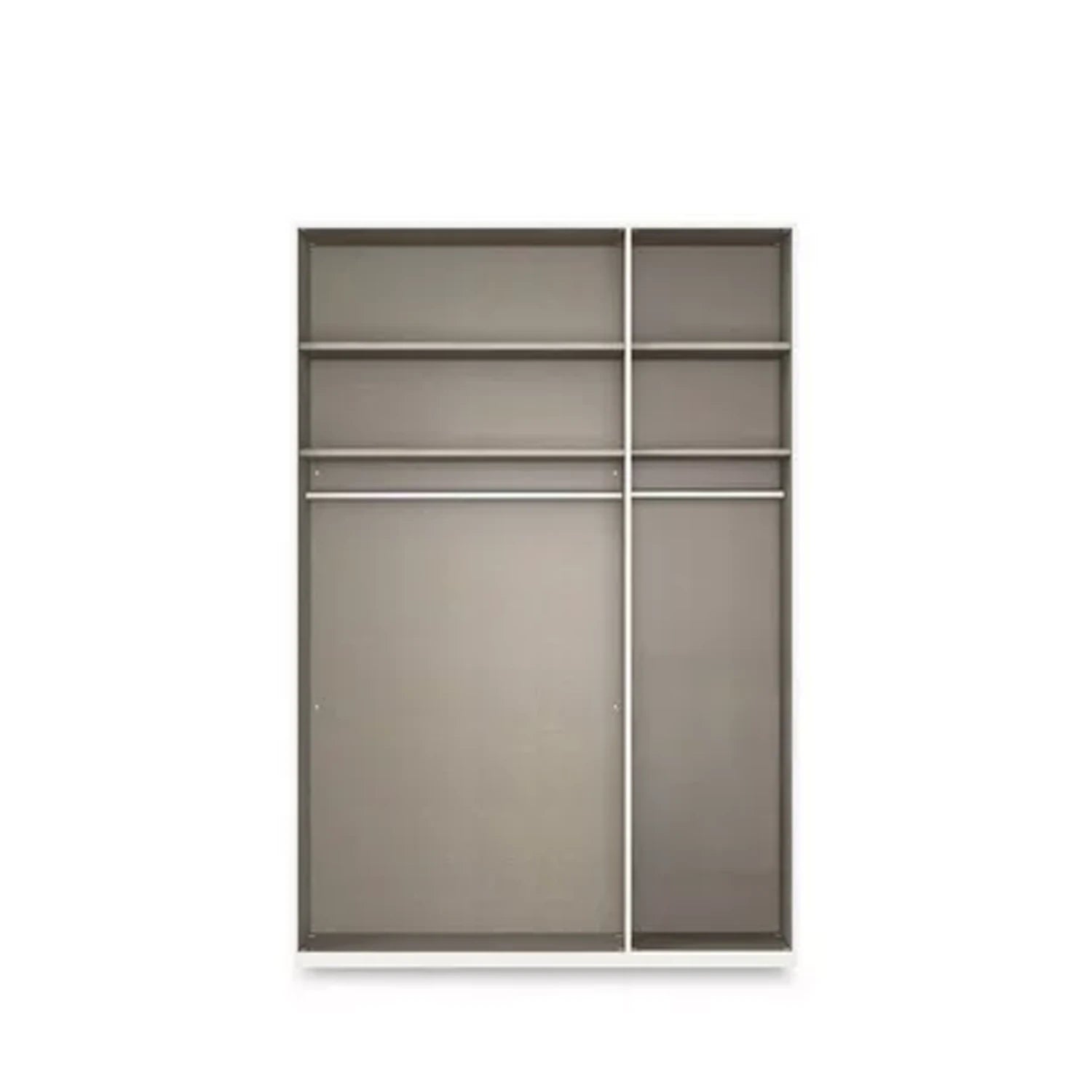 Rauch Heaven 3 Door Hinged Wardrobe with 2 Décor Doors and 1 Mirror Door - Internal Compartments
