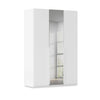 Rauch Heaven 3 Door Hinged Wardrobe with 2 Décor Doors and 1 Mirror Door in White