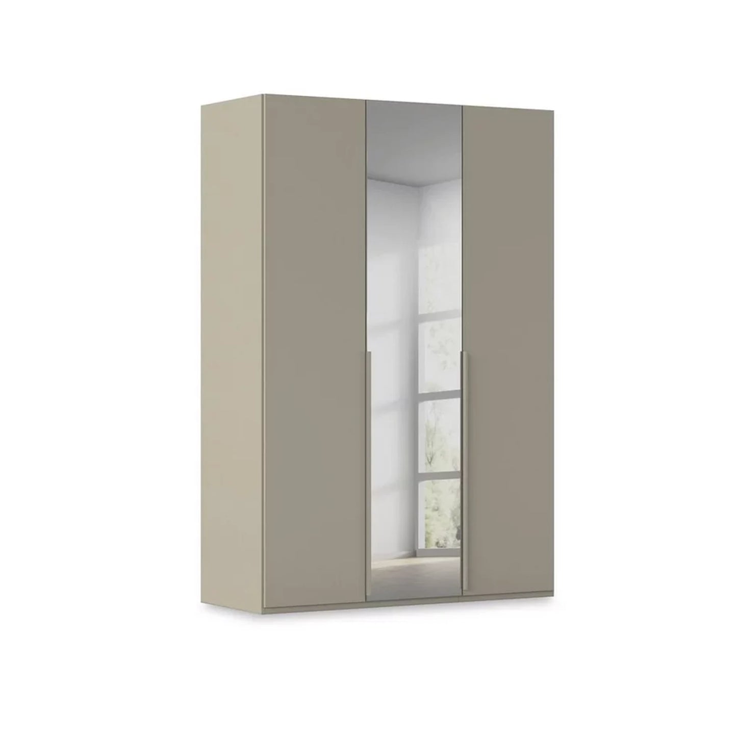 Rauch Heaven 3 Door Hinged Wardrobe with 2 Décor Doors and 1 Mirror Door in Fango
