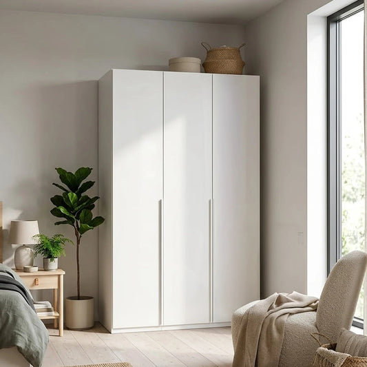 Rauch Heaven 151cm 3 Door Hinged Wardrobe with Décor Doors