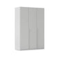 Rauch Heaven 3 Door Hinged Wardrobe with Décor Doors in Silk Grey