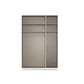 Rauch Haven 3 Door Hinged Wardrobe with Glass Doors - Internal Compartments