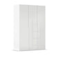 Rauch Haven 3 Door Hinged Wardrobe with Glass Doors in White