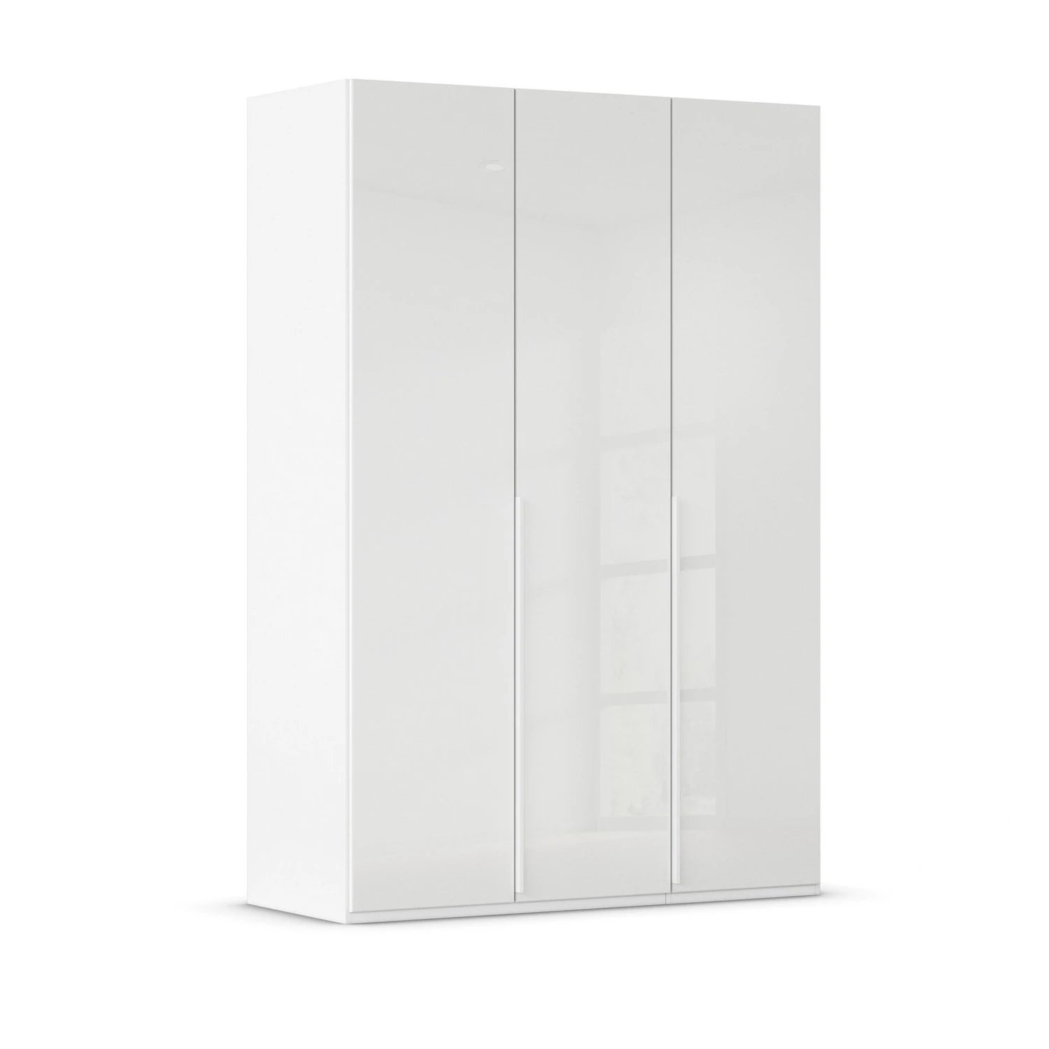 Rauch Haven 3 Door Hinged Wardrobe with Glass Doors in White