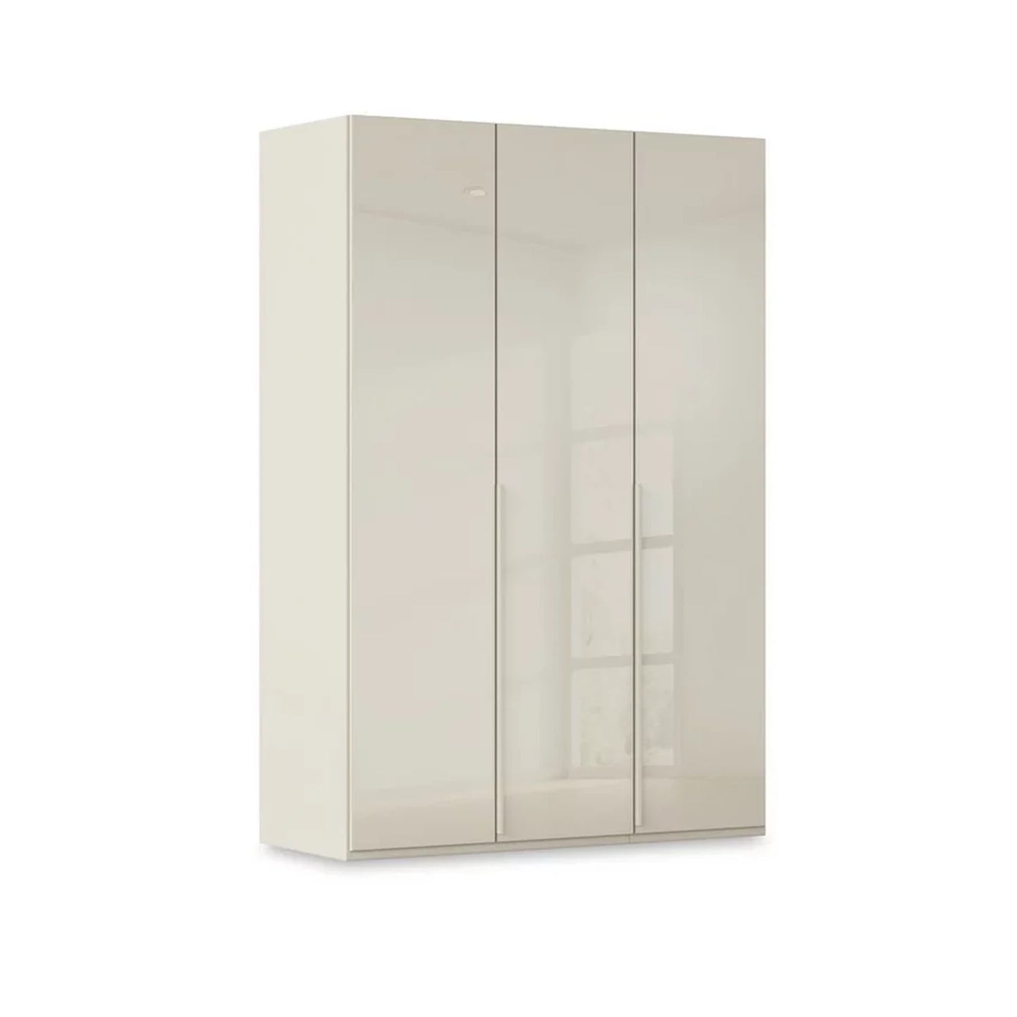 Rauch Haven 3 Door Hinged Wardrobe with Glass Doors in Champagne
