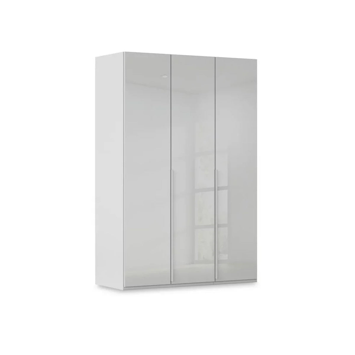 Rauch Haven 3 Door Hinged Wardrobe with Glass Doors in Silk Grey
