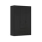 Rauch Haven 3 Door Combi Wardrobe with Décor Doors in Black