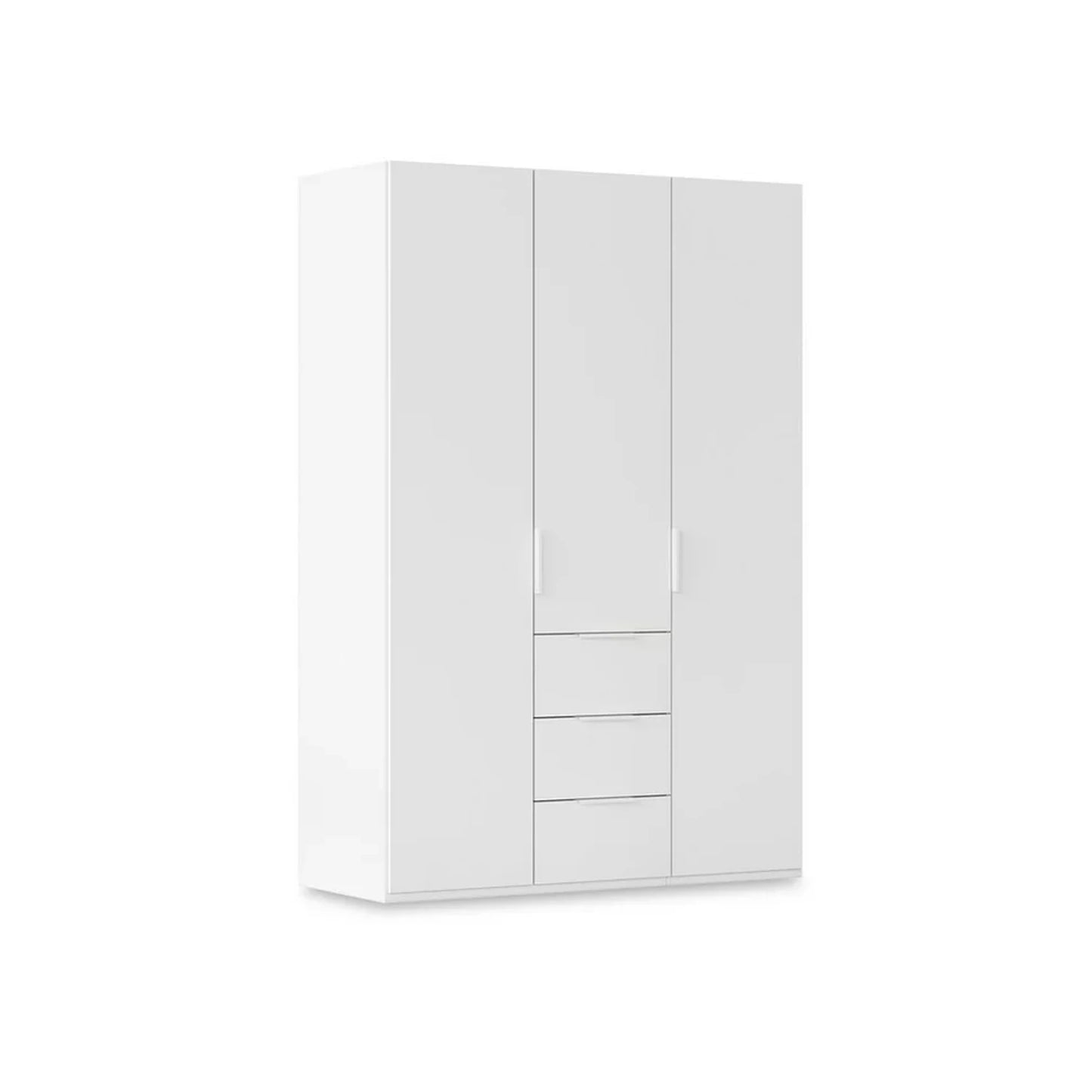 Rauch Haven 3 Door Combi Wardrobe with Décor Doors in White