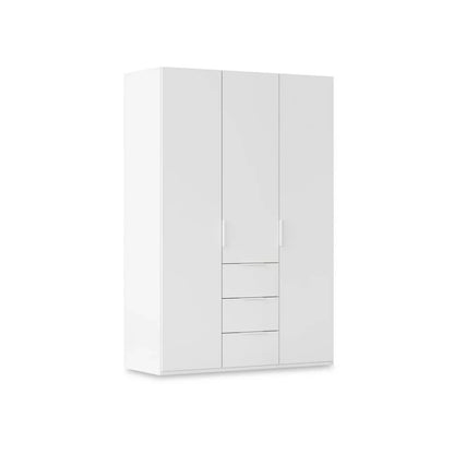 Rauch Haven 3 Door Combi Wardrobe with Décor Doors in White