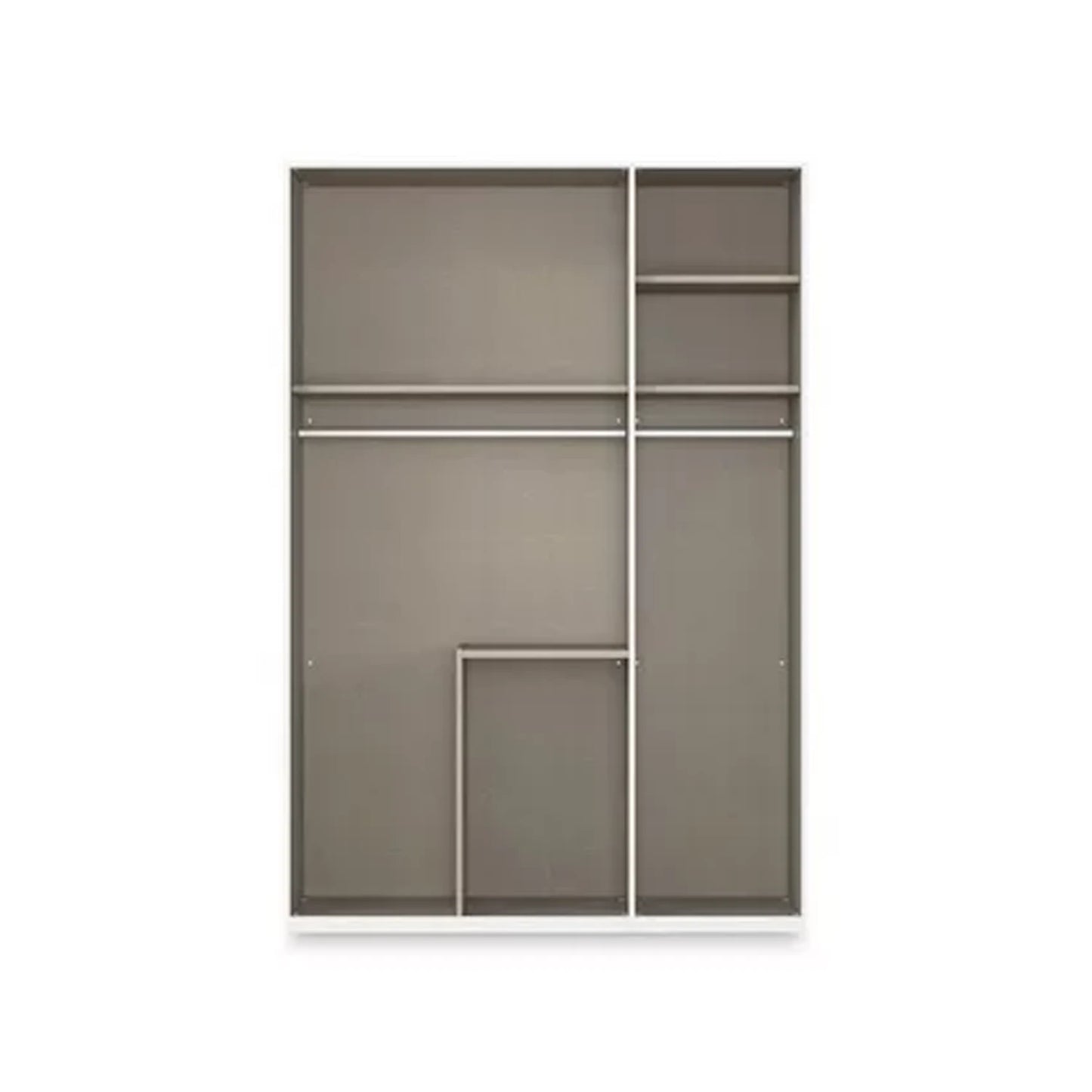 Rauch Haven 3 Door Combi Décor Wardrobe with 2 Décor Doors and 1 Mirror Door Internal compartments