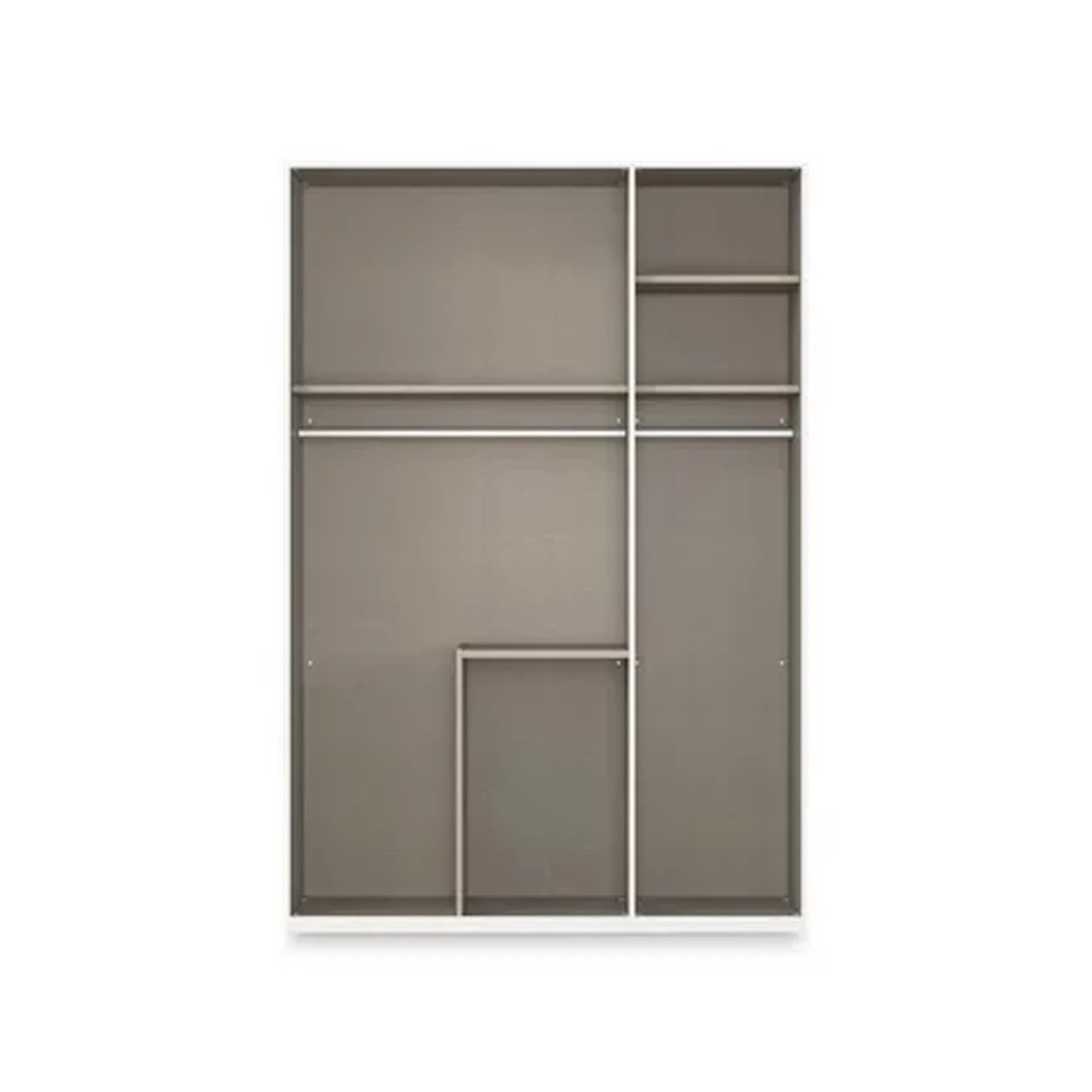 Rauch Haven 3 Door Combi Décor Wardrobe with 2 Décor Doors and 1 Mirror Door Internal compartments