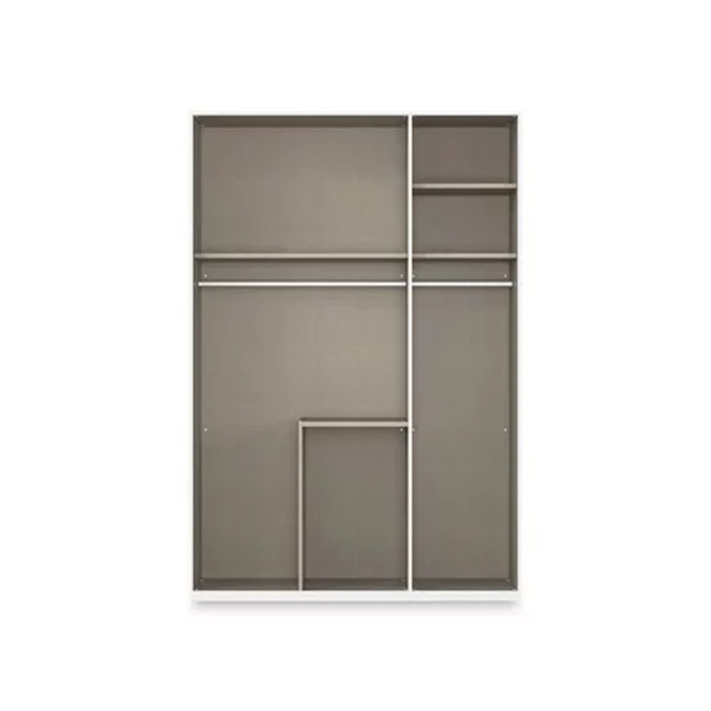 Rauch Haven 3 Door Combi Wardrobe with Glass Doors - Internal Compartments