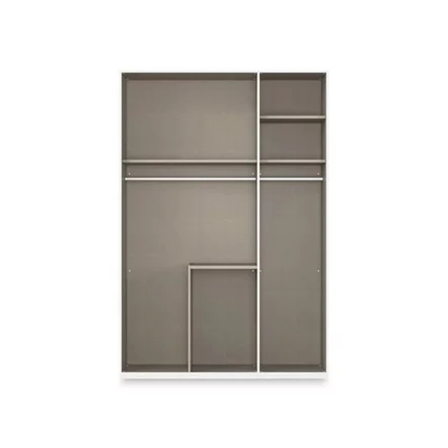 Rauch Haven 3 Door Combi Wardrobe with Glass Doors - Internal Compartments