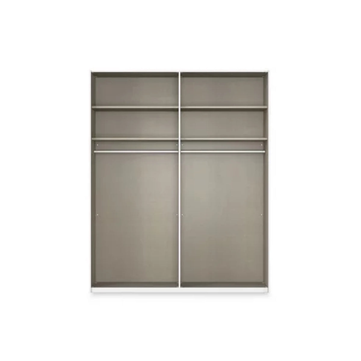 Rauch Haven 2 Door Slider Wardrobe with 1 Décor Door and 1 Mirror Door - Internal Compartment
