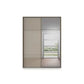 Rauch Haven 2 Door Slider Wardrobe with 1 Glass Door and 1 Mirror Door - Front view