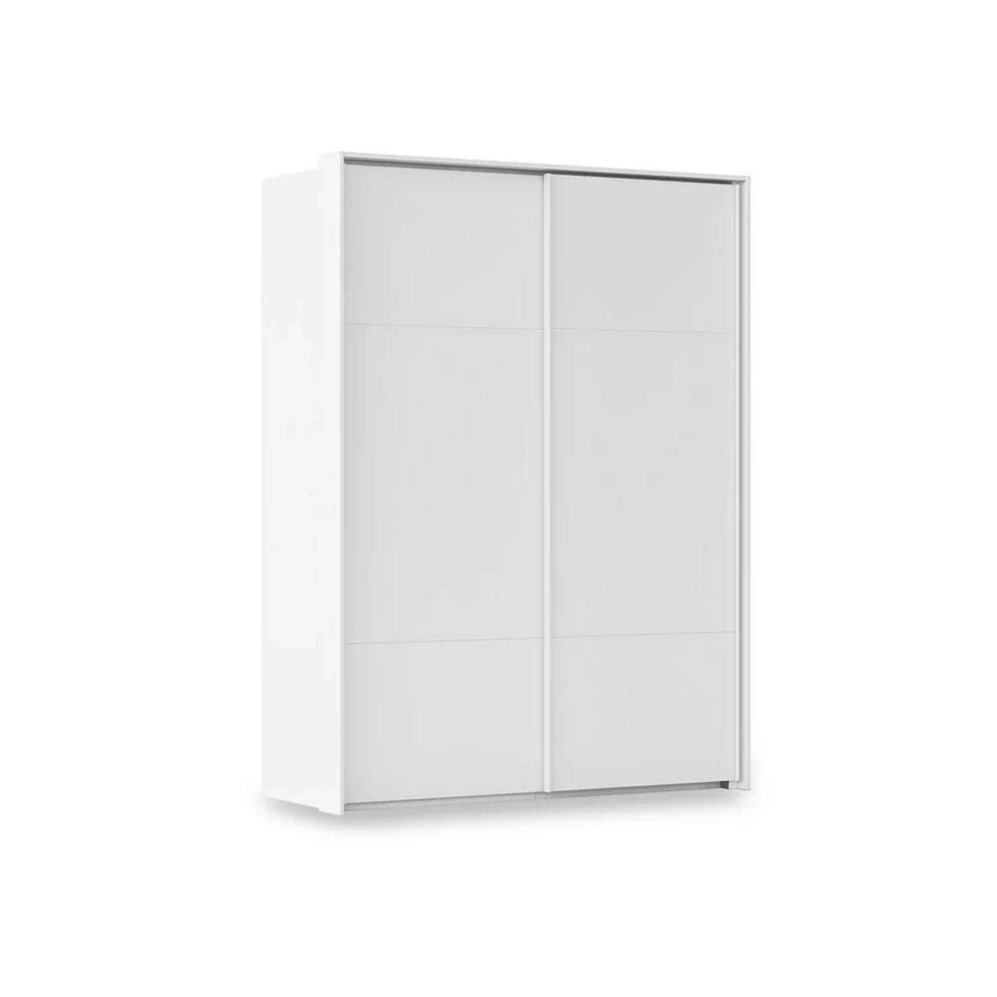 Rauch Haven 2 Door Slider Wardrobe with Décor Doors in White