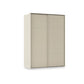 Rauch Haven 2 Door Slider Wardrobe with Décor Doors in Champagne