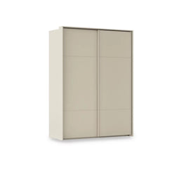 Rauch Haven 2 Door Slider Wardrobe with Décor Doors in Champagne