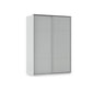 Rauch Haven 2 Door Slider Wardrobe with Décor Doors in Silk Grey