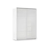 Rauch Haven 2 Door Slider Wardrobe with Glaass Doors in White