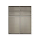 Rauch Heaven 2 Door Slider Wardrobe with Décor Doors and Lights - Internal Compartments