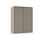 Rauch Haven 2 Door Slider Wardrobe with Décor Doors in Fango
