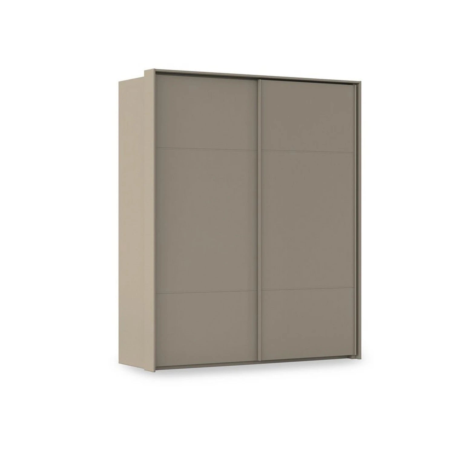 Rauch Haven 2 Door Slider Wardrobe with Décor Doors in Fango