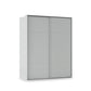 Rauch Haven 2 Door Slider Wardrobe with Décor Doors in Silk Grey