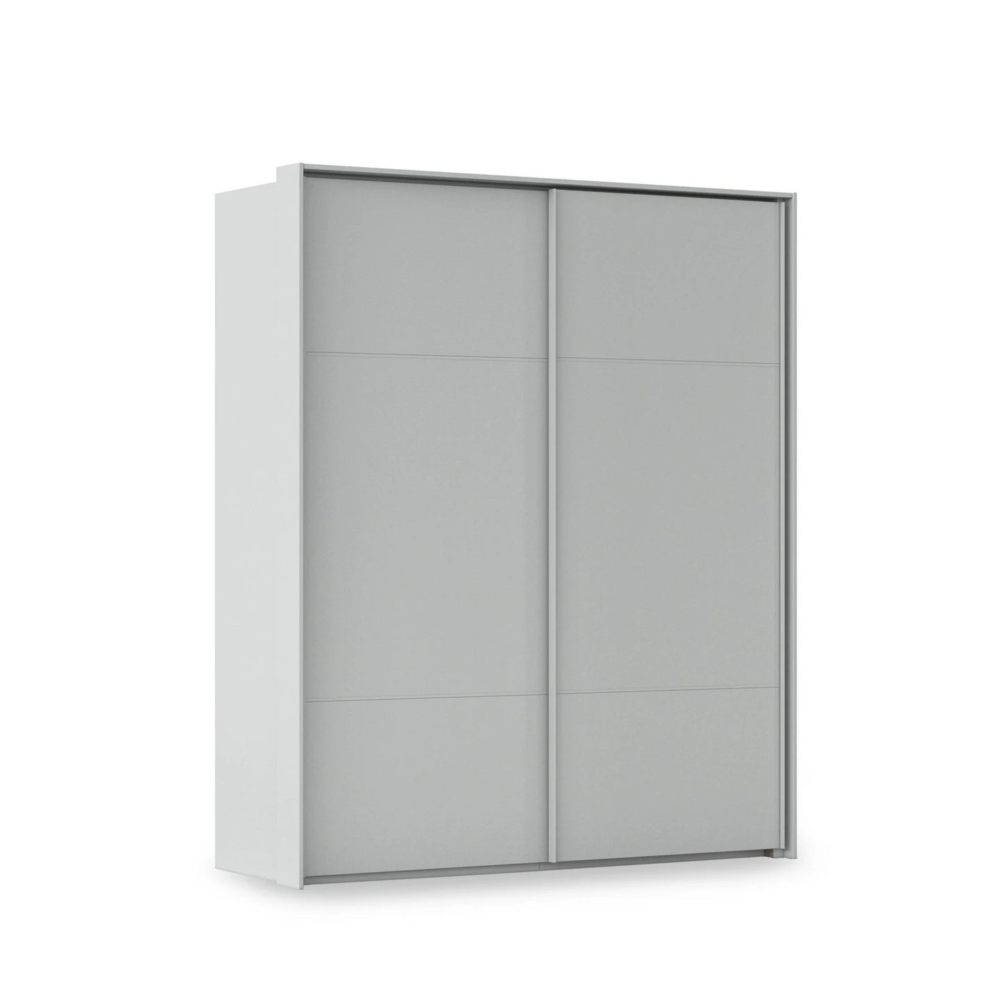 Rauch Haven 2 Door Slider Wardrobe with Décor Doors in Silk Grey