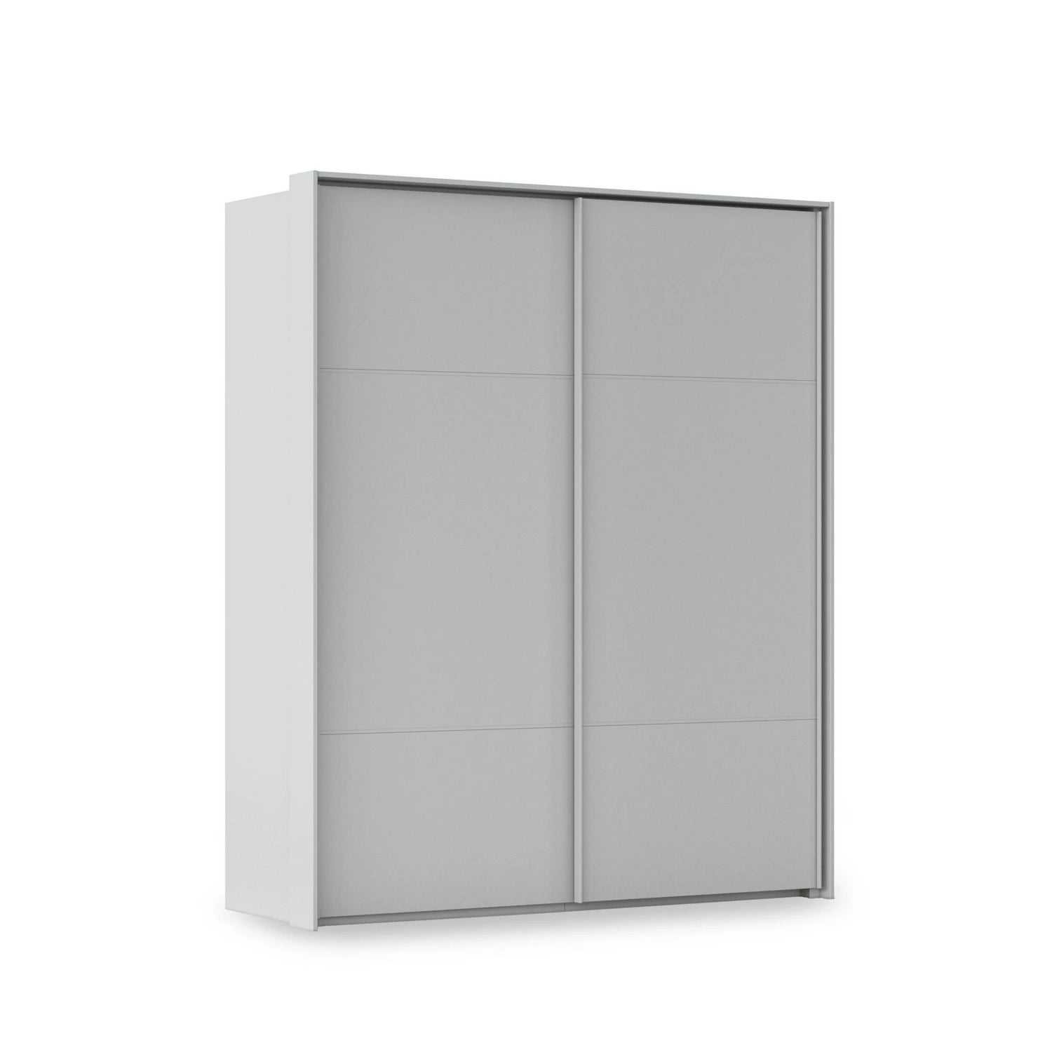 Rauch Haven 2 Door Slider Wardrobe with Décor Doors in Silk Grey