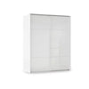 Rauch Heaven 2 Door Slider Wardrobe with Glass Doors in White