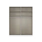 Rauch Heaven 2 Door Slider Wardrobe with Glass Doors - Internal Compartments