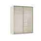 Rauch Heaven 2 Door Slider Wardrobe with Glass Doors in Champagne