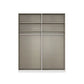 Rauch Haven 2 Door Slider Wardrobe with 1 Décor Door, 1 Mirror Door and Lights  - Internal Compartment