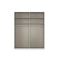 Rauch Haven 2 Door Slider Wardrobe with Décor Doors and Lights - Internal Compartment