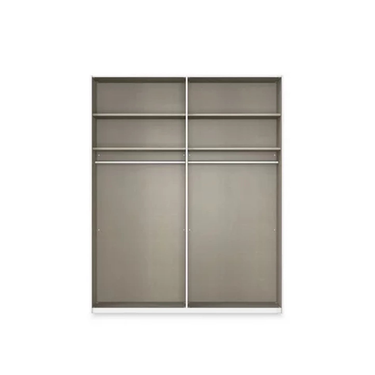 Rauch Haven 2 Door Slider Wardrobe with Décor Doors and Lights - Internal Compartment