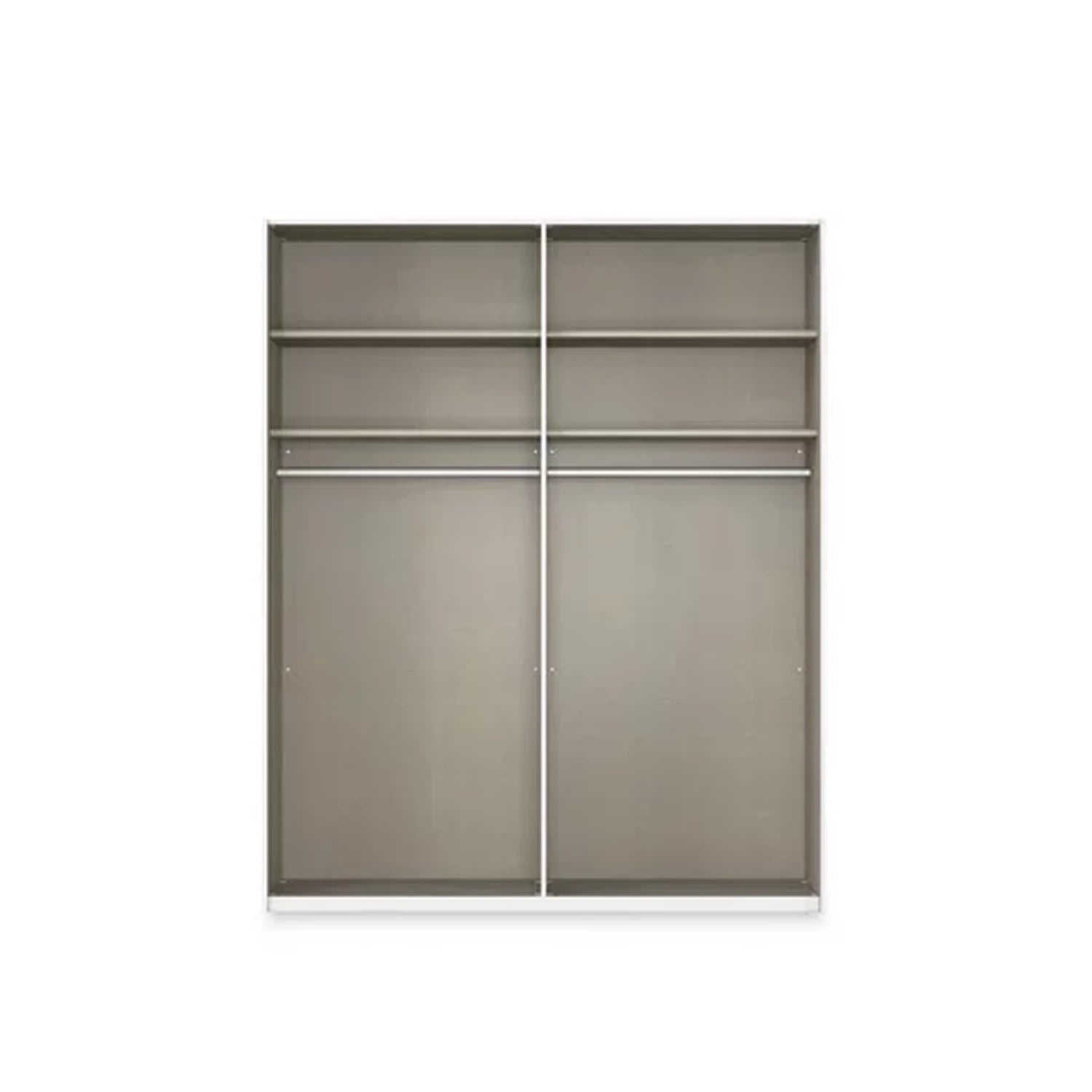 Rauch Haven 2 Door Slider Wardrobe with Décor Doors and Lights - Internal Compartment