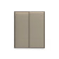 Rauch Haven 2 Door Slider Wardrobe with Décor Doors and Lights - Front view