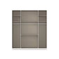Rauch Haven 4 Door Combi Wardrobe with 2 Glass Doors and 2 Mirror Doors - Internal Compartment