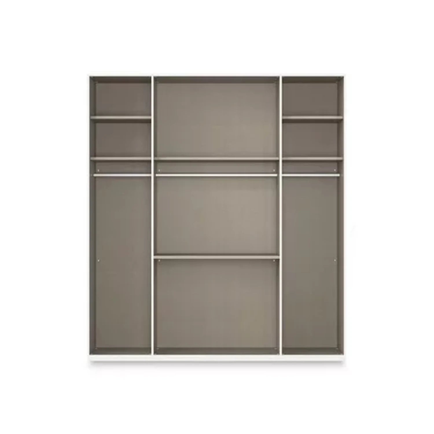 Rauch Haven 4 Door Combi Wardrobe with 2 Glass Doors and 2 Mirror Doors - Internal Compartment