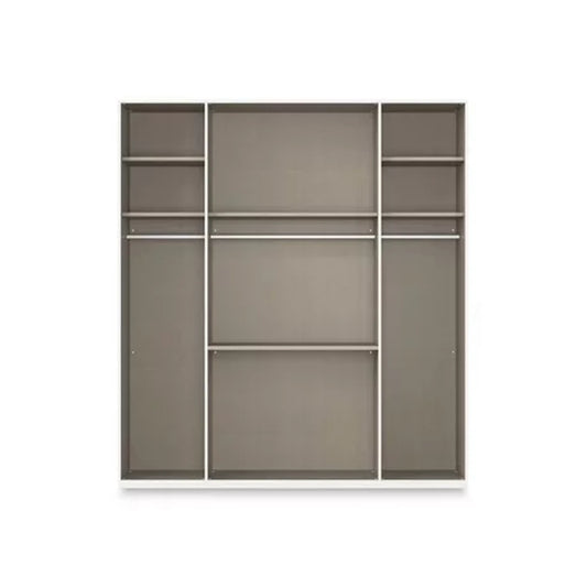 Rauch Haven 4 Door Combi Wardrobe with 2 Glass Doors and 2 Mirror Doors - Internal Compartment