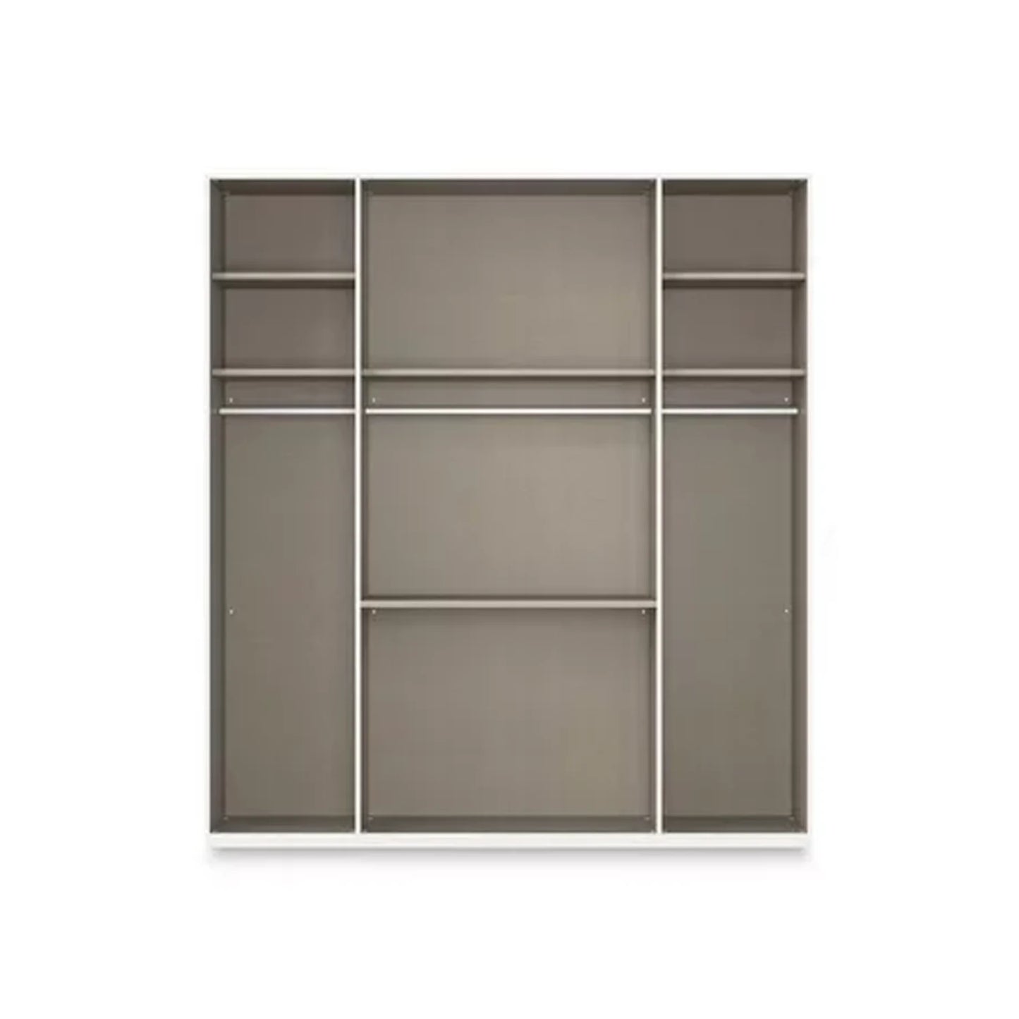 Rauch Haven 4 Door Combi Wardrobe with 2 Glass Doors and 2 Mirror Doors - Internal Compartment