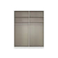Rauch Haven 4 Door Hinged Wardrobe with 2 Décor Doors and 2 Mirror Doors - Internal Compartment