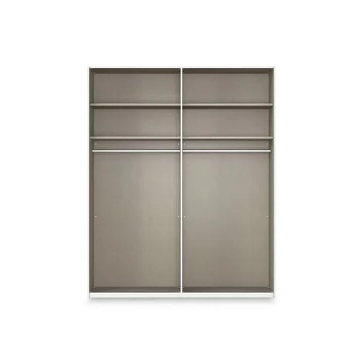 Rauch Haven 4 Door Hinged Wardrobe with 2 Décor Doors and 2 Mirror Doors - Internal Compartment